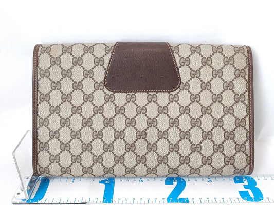 GUCCI GG Supreme GUCCI Sherry Second Bag 156.01.031 Beige/Brown W30cm Clutch Bag