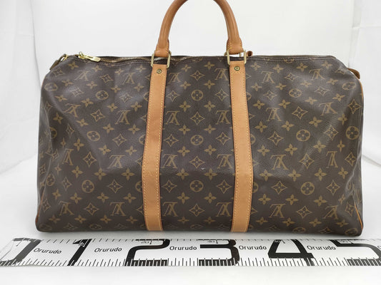 LOUIS VUITTON Monogram Keypol 50 M41426 SP0935 Name Tag Poignier Boston Bag