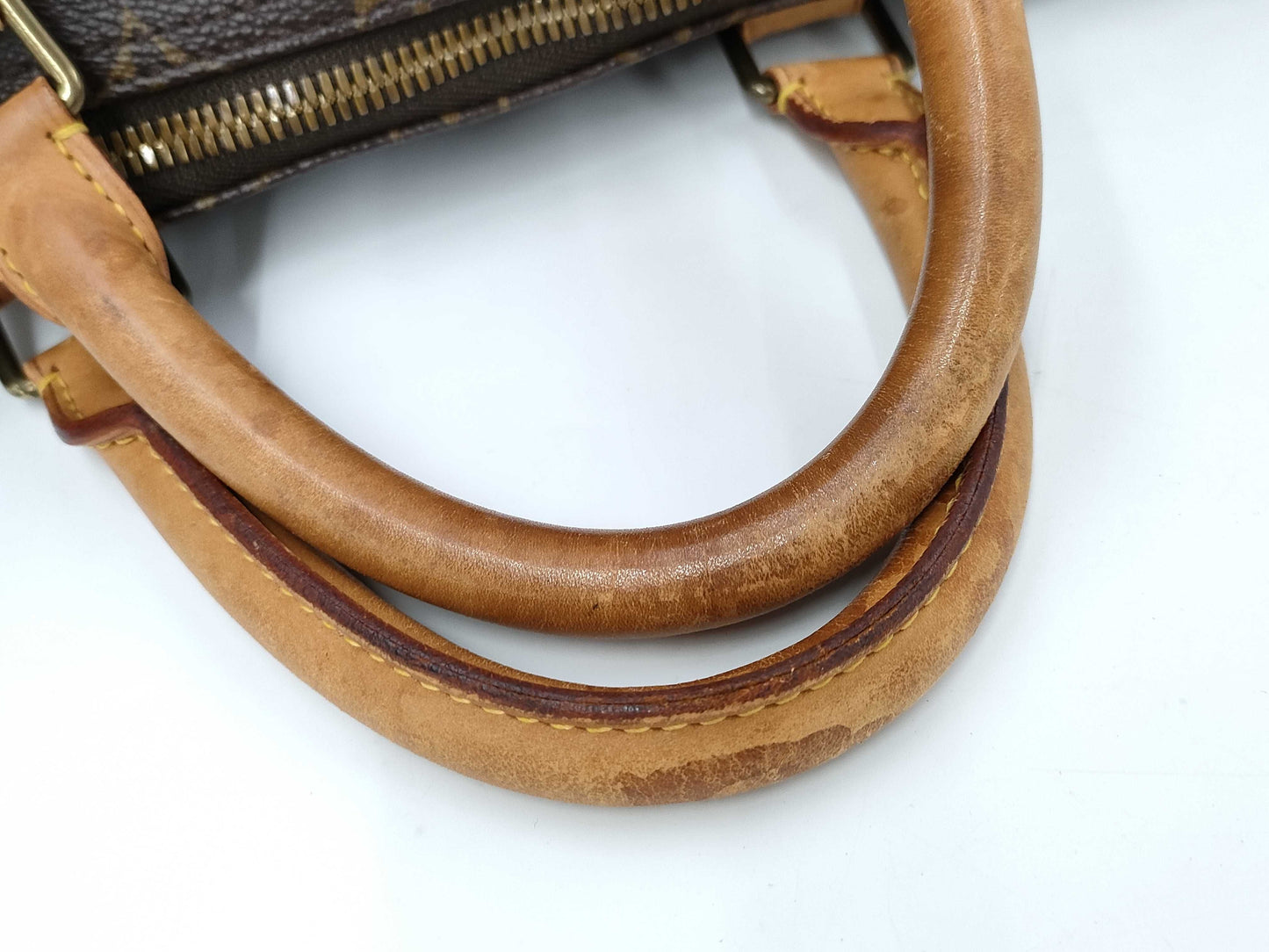 LOUIS VUITTON Monogram Keypol 50 M41426 SP0975 Name Tag Poignier Boston Bag