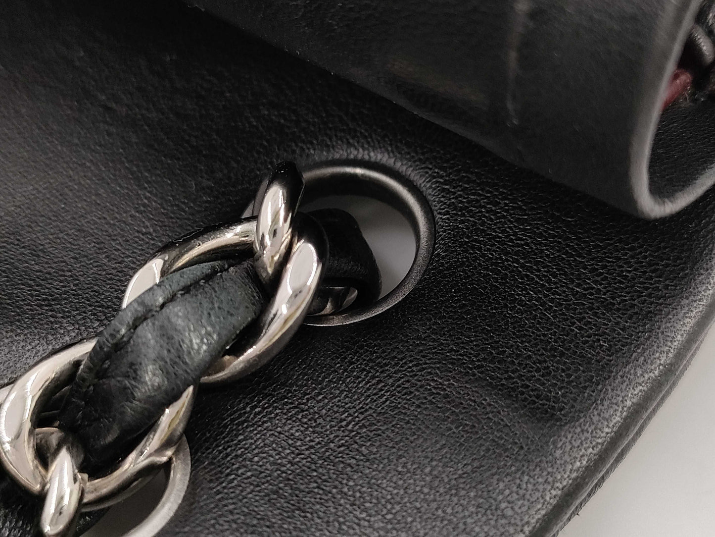 CHANEL A58600 Matlasse 30 Chain Shoulder Lambskin Black Silver Fittings W Flap 17th Shoulder Bag