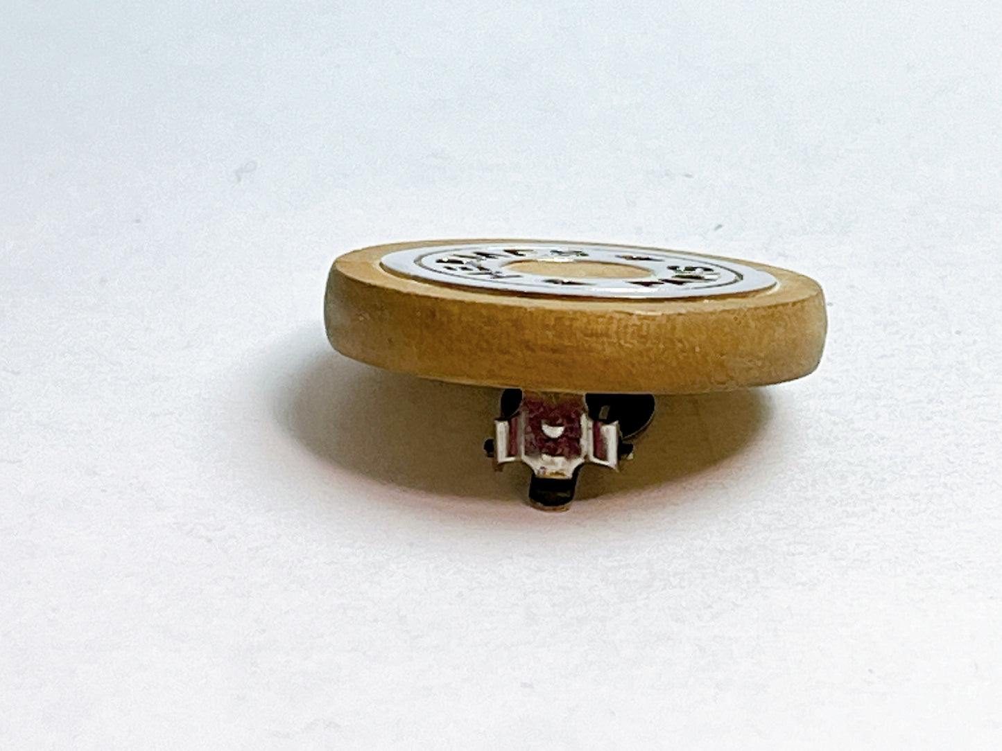 HERMES Serie Wood Silver Single Earring