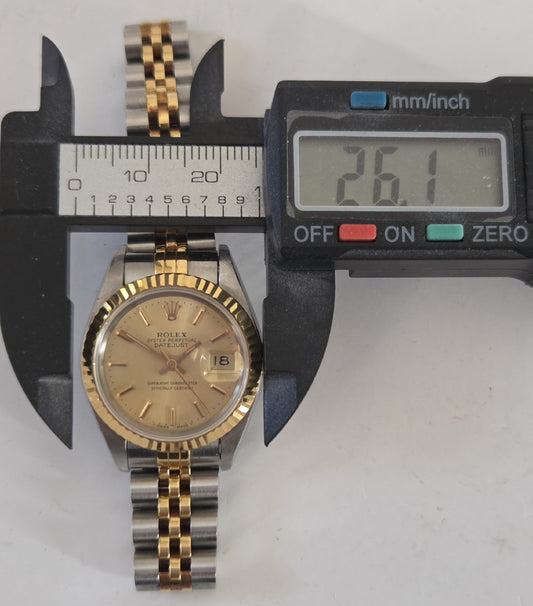 ROLEX 69173 N495983 Champagne Dial Jubilee Breath Women's Watch