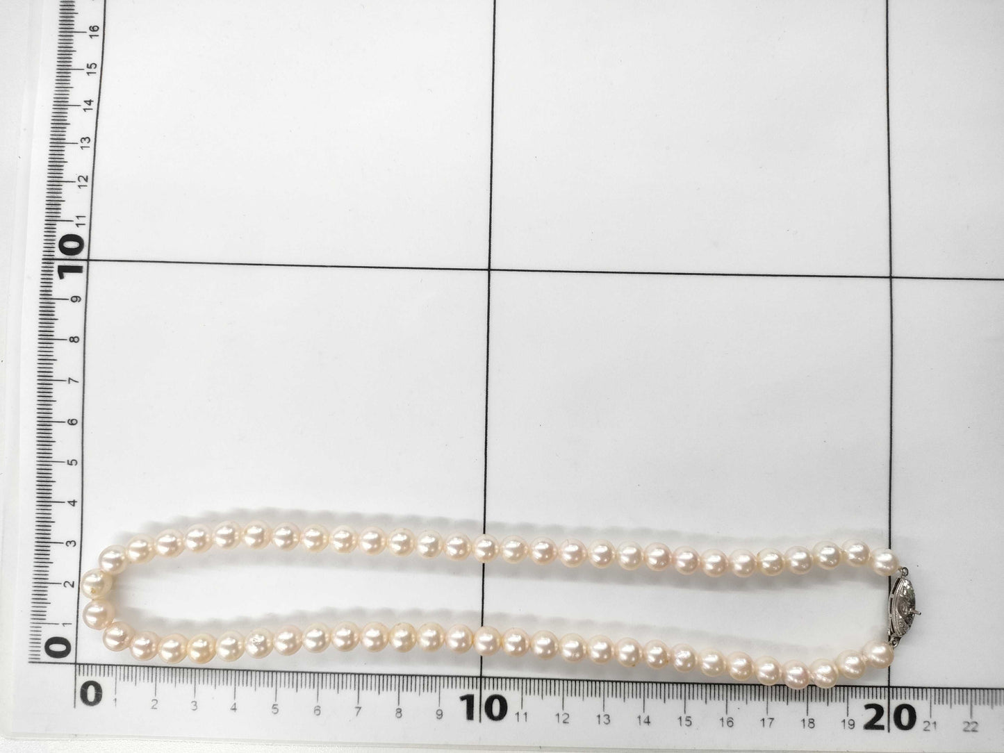 Pearl Diameter Approx. 6.5-6.8mm SV 26.0g Necklace