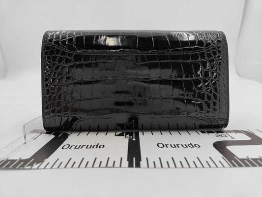 HERMES Constance Togo Alligator Black Gold Fittings with Protective Seal K Engraved Shoulder Bag