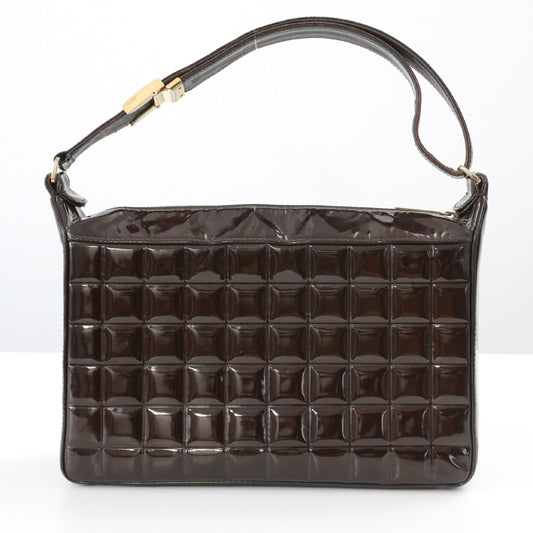 CHANEL CHANEL Chocolate Bar with Seal Coco Mark Enamel Handbag Shoulder Bag Handbag