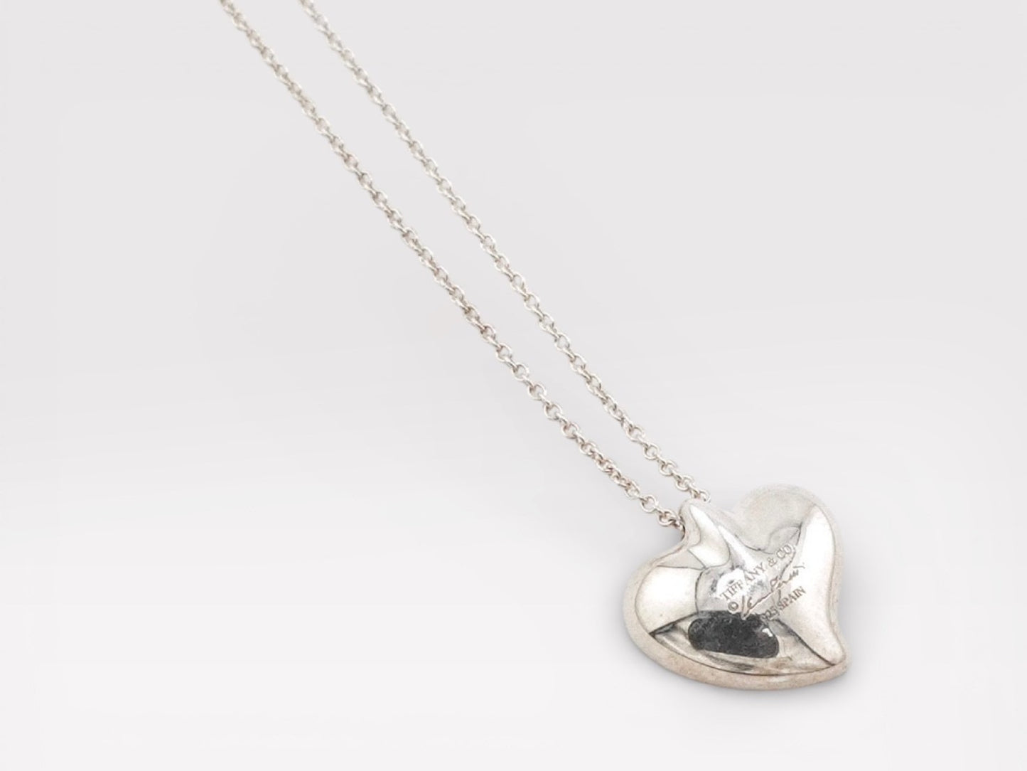 Tiffany&Co. Tiffany Curveheart Silver 925 Necklace