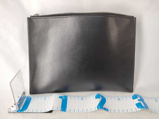 SAINT LAURENT Star Leather Clutch Bag Black Clutch Bag