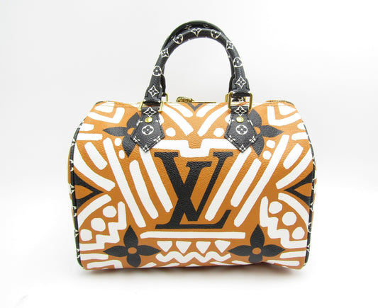 LOUIS VUITTON LV Crafty Speedy Banduriere 25 M56588 Claim Caramel G Fittings Handbag