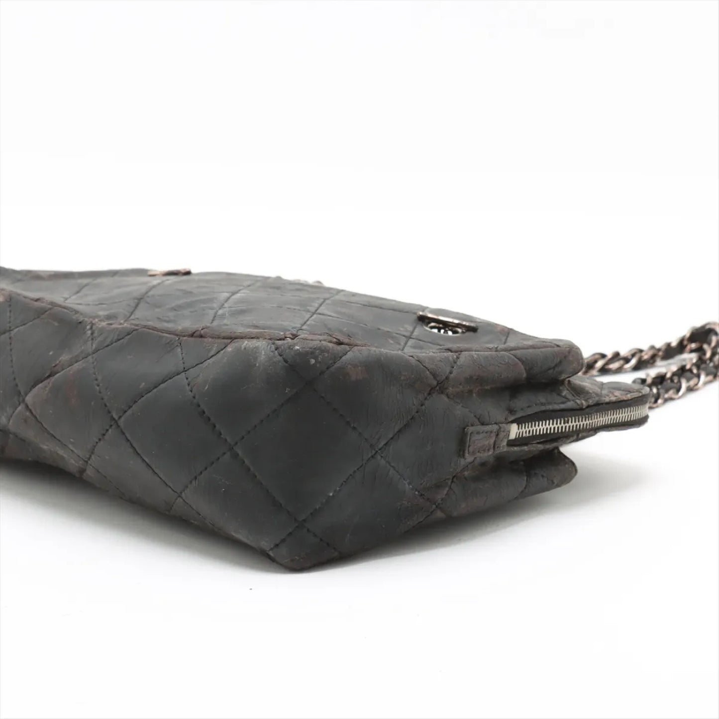 CHANEL Matrasse Leather Chain Shoulder Bag 14th Series Tote Bag with Bag, Sticker and Card