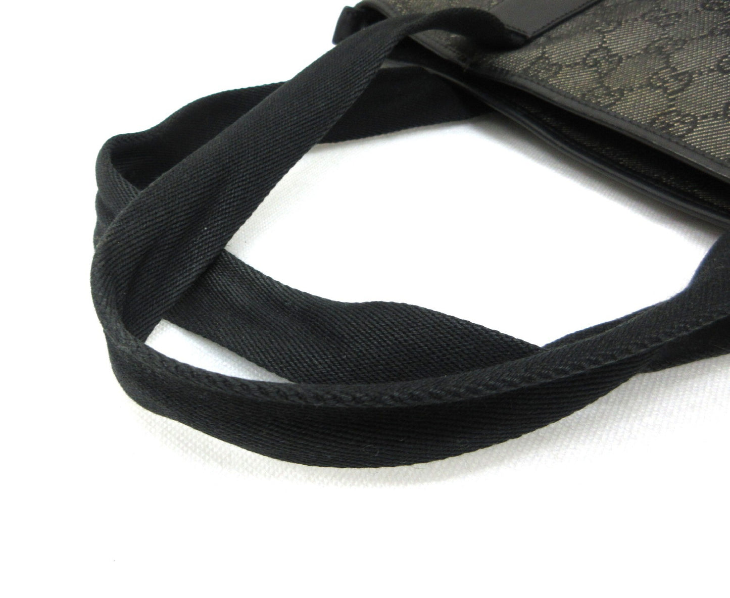 GUCCI Gucci GG Canvas Shoulder Bag Shoulder Tote Leather Black 28892 Tote Bag