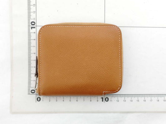 HERMES Azap Silkin Compact Bifold Wallet with C Stamp