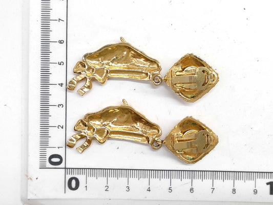 CHANEL Matlasse Earrings Earrings