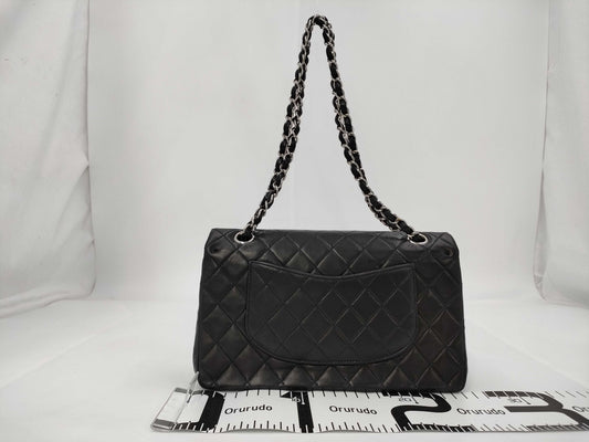 CHANEL Chain Lambskin Black Shoulder Bag