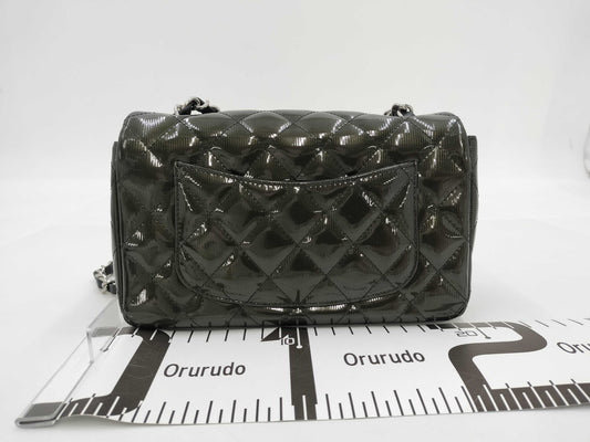 CHANEL Chain Enamel Shoulder Bag