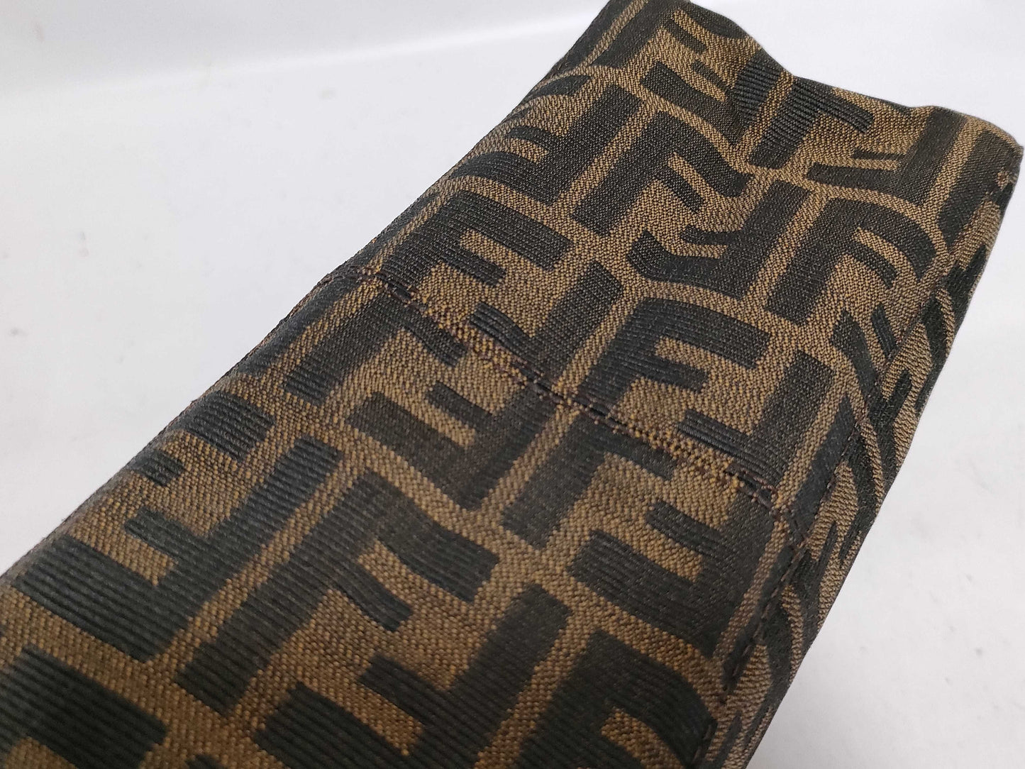 FENDI Zucca pattern Fendi shoulder bag in brown canvas