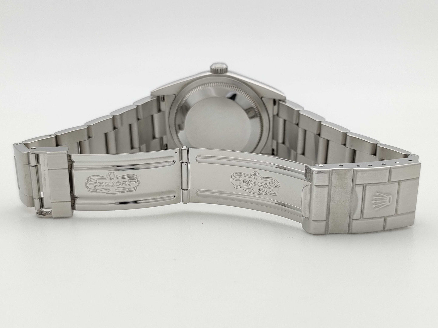 ROLEX 114270 K909738 Black Dial Oyster Breath Boys Watch