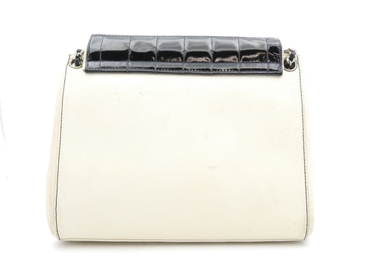 CHANEL Chocolate Bar 2.55 Enamel Chain Shoulder Bag