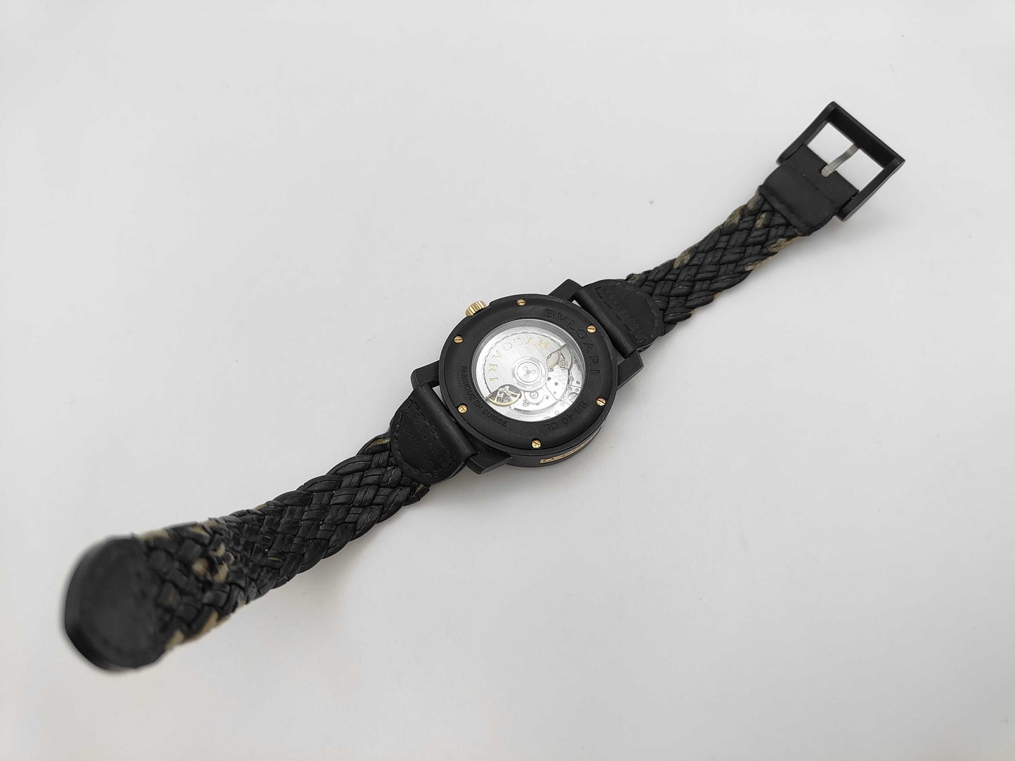 BVLGARI BB40CL 1884 Automatic Black Dial Men's Watch