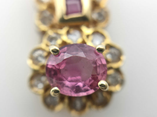 Colored Diamond Pendant Top, 18K Gold, 1.4g