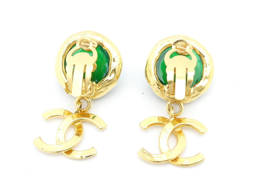 CHANEL Cocomark Swing Earrings