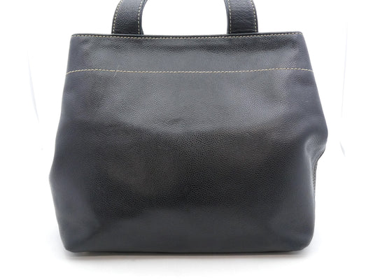 CHANEL Caviar Skin Coco Mark 2WAY Handbag