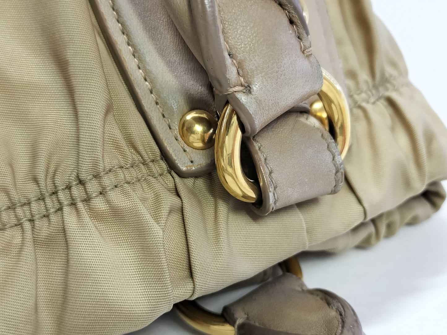 PRADA Gathered Handbag Tote Bag