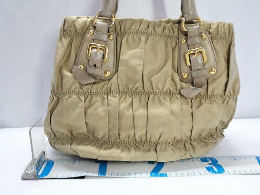 PRADA Gathered Handbag Tote Bag