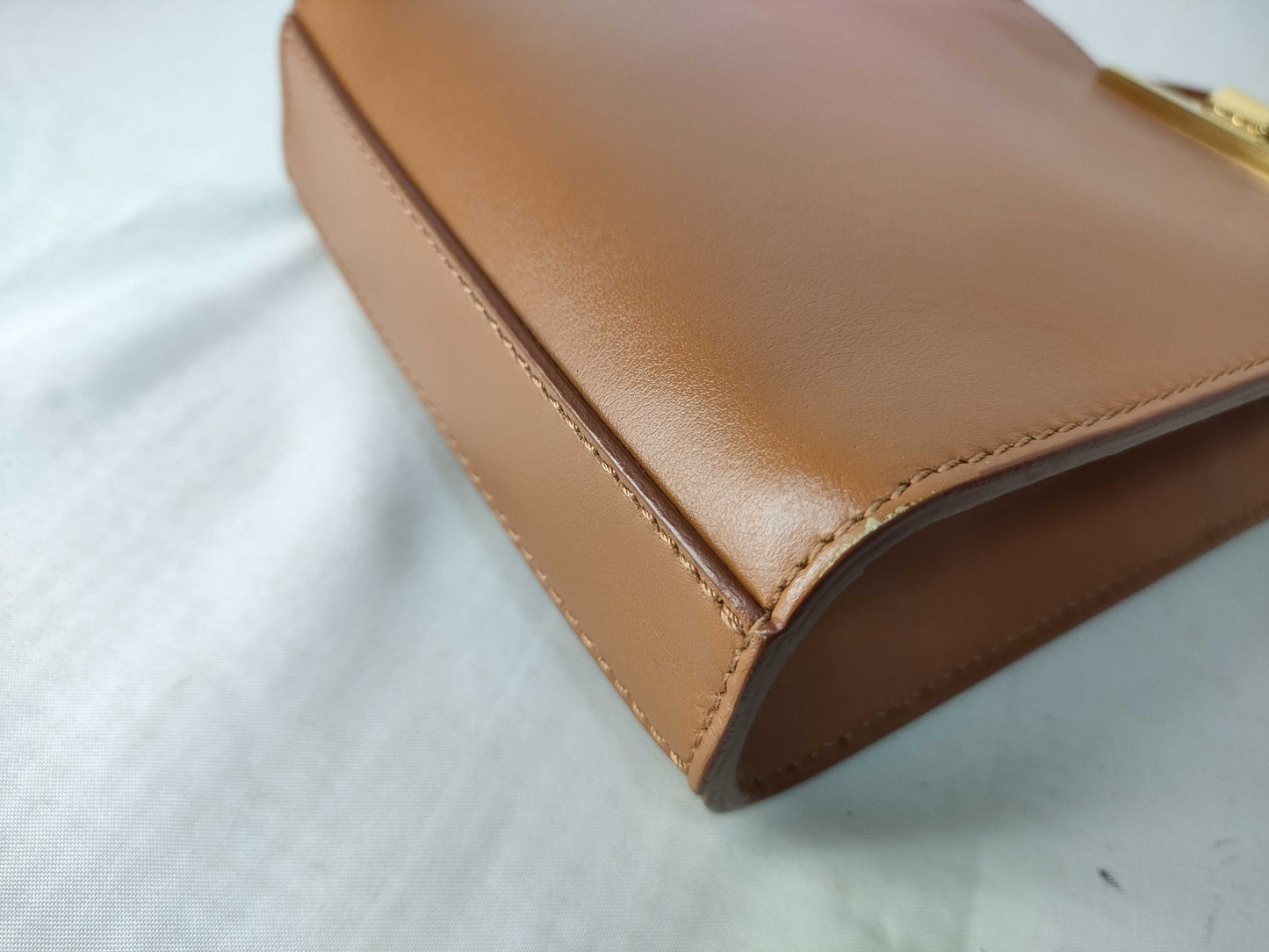 ZANCHETTI Amlet Leather Shoulder Bag Brown Crossbody Shoulder Bag