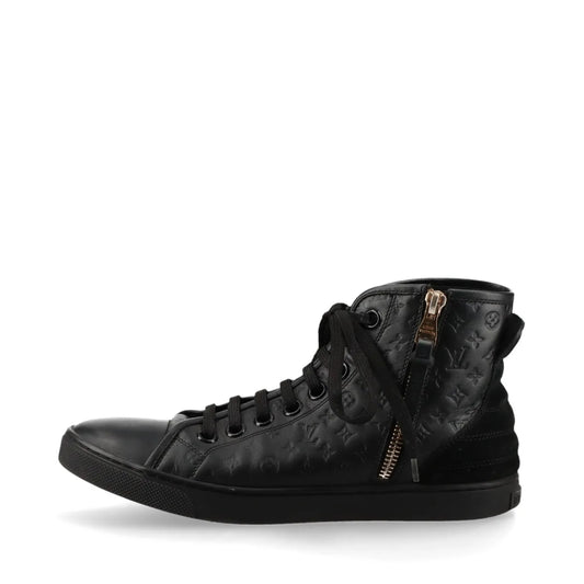 LOUIS VUITTON High-Top Sneakers 35.5 MS0183 Monogram LV Logo Sneakers