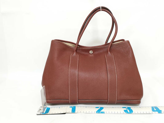 HERMES Garden Party PM Leather Tote Bag