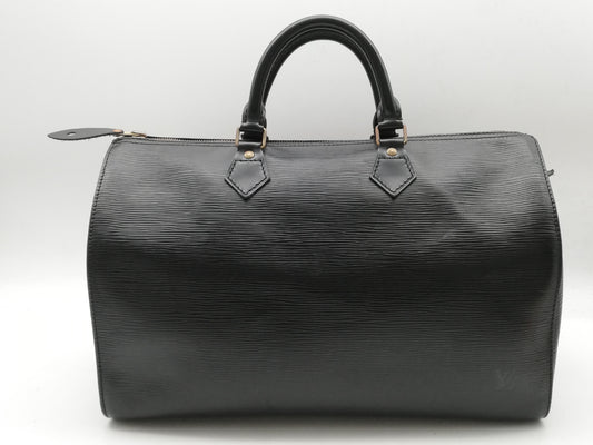 LOUIS VUITTON Epi Speedy 35 M42992 Noir Handbag