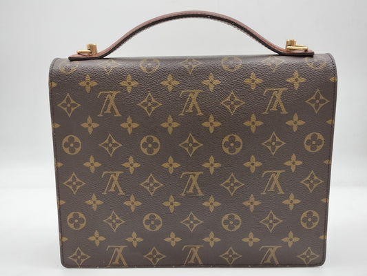 LOUIS VUITTON Monogram Monceau M51185 Shoulder Strap Handbag