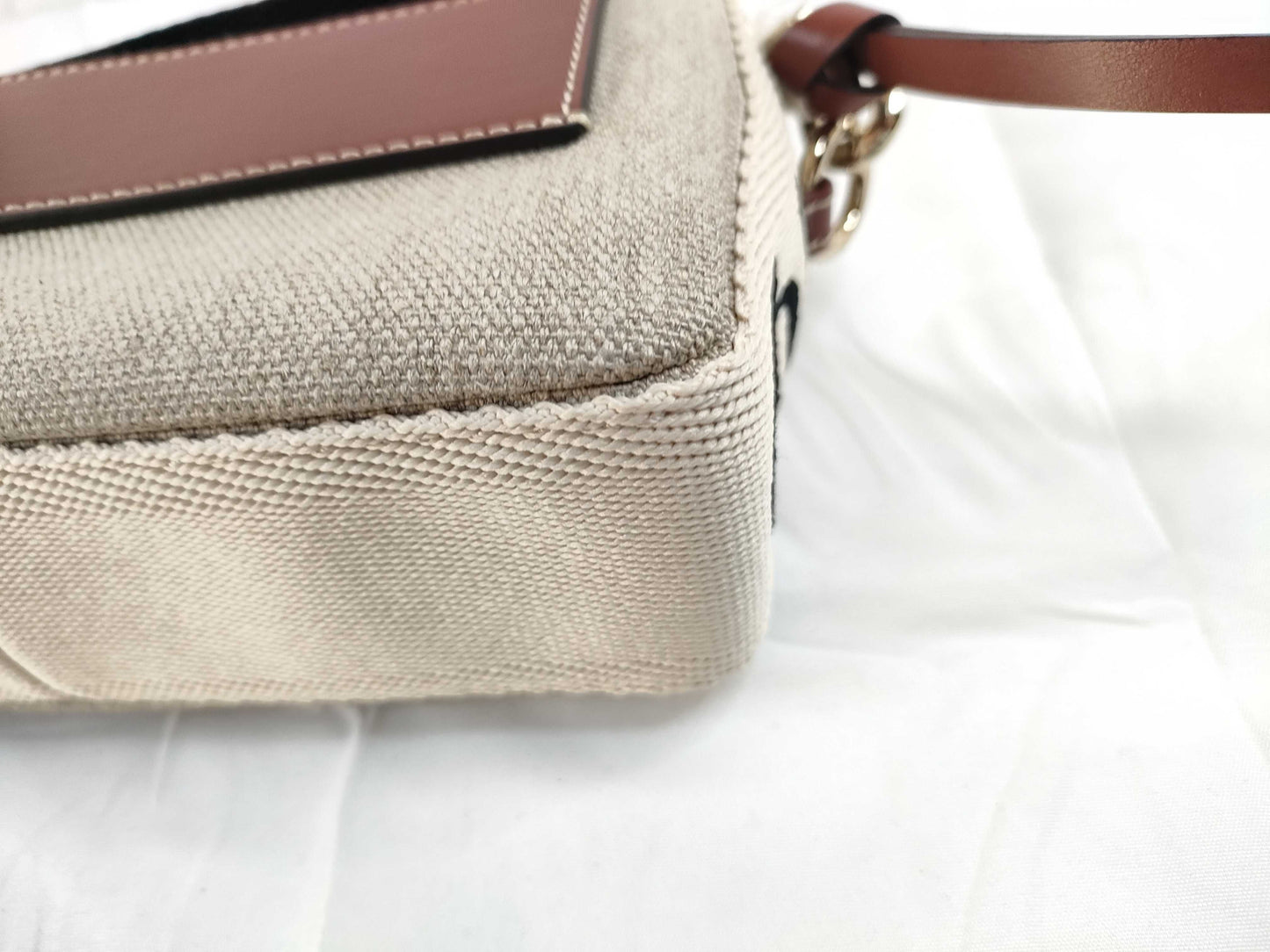 chloe Chloe Woody Belt Bag Belt Bag Body Bag Handbag Woody Canvas Brown Bag