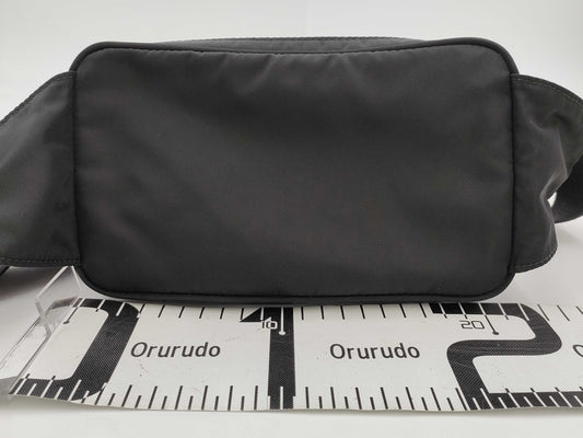 PRADA 2VL977 Renylon Black Body Bag Waist Bag