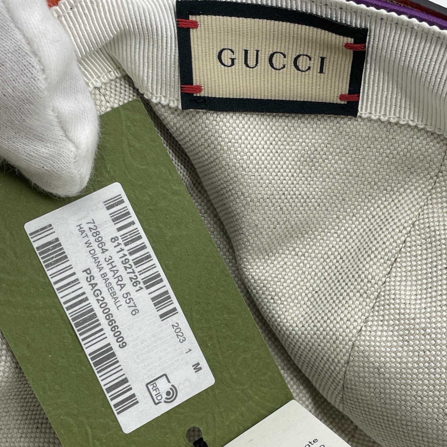 GUCCI Leather Baseball Hat Cap Hat Men's 728964 M Tagged Unused Other Accessories