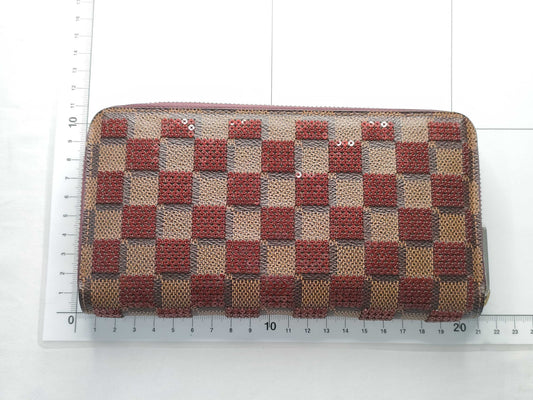 LOUIS VUITTON Damier Vuitton Zippy Wallet Damier Piet Sequin N63174 CA1183 Wallet