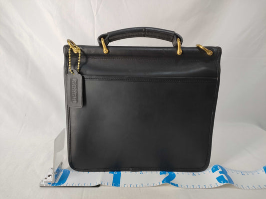 COACH Old Coach 801-08 Black Leather Handbag