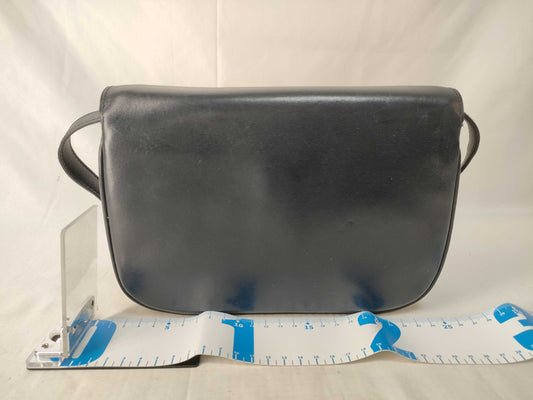 Celine Dark Navy Leather Shoulder Bag with Macadam GP Hardware