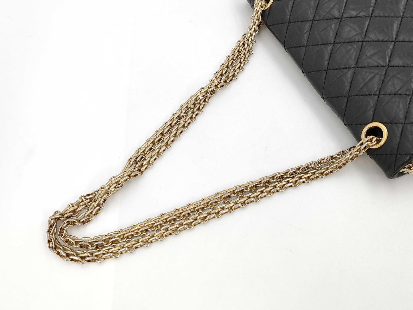 CHANEL 2.55 W Flap Chain Shoulder Bag G Hardware Black 14th Shoulder Bag