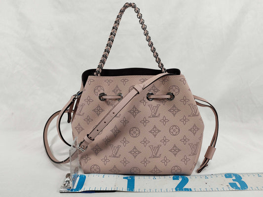 LOUIS VUITTON LOUIS VUITTON Bella Handbag M57068 Magnolia Mahina Mahina Calf Leather RFID Verified Handbag