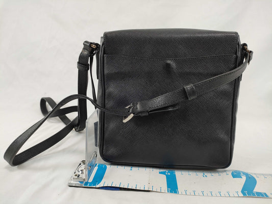 PRADA PRADA Shoulder Bag Black x Green x White Leather Shoulder Bag