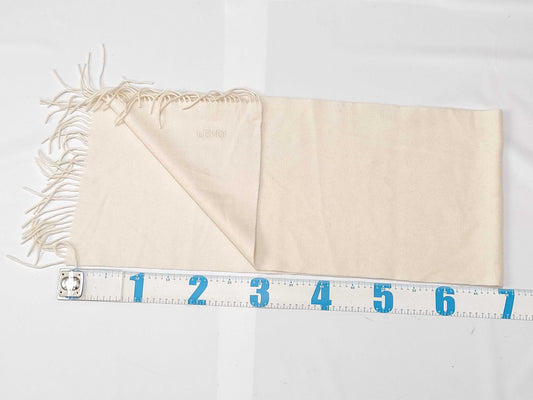 FENDI Fendi Logo Muffler White Muffler