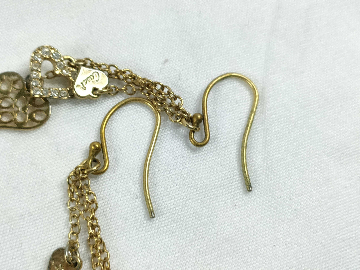 COACH Coach Logo Heart Swing Earrings Earrings