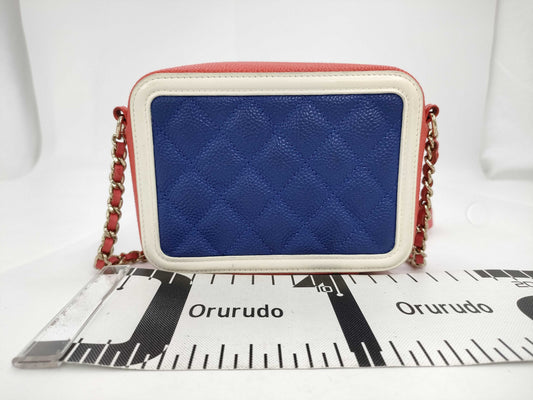 CHANEL CC Filigree Caviar Mini Shoulder Shoulder Bag