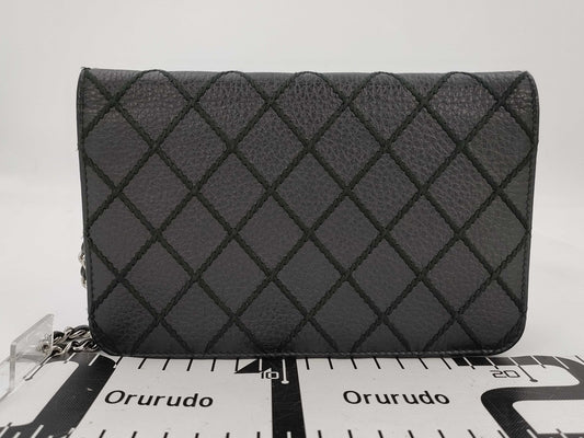 CHANEL Wild Stitch Chain Wallet Shoulder Bag