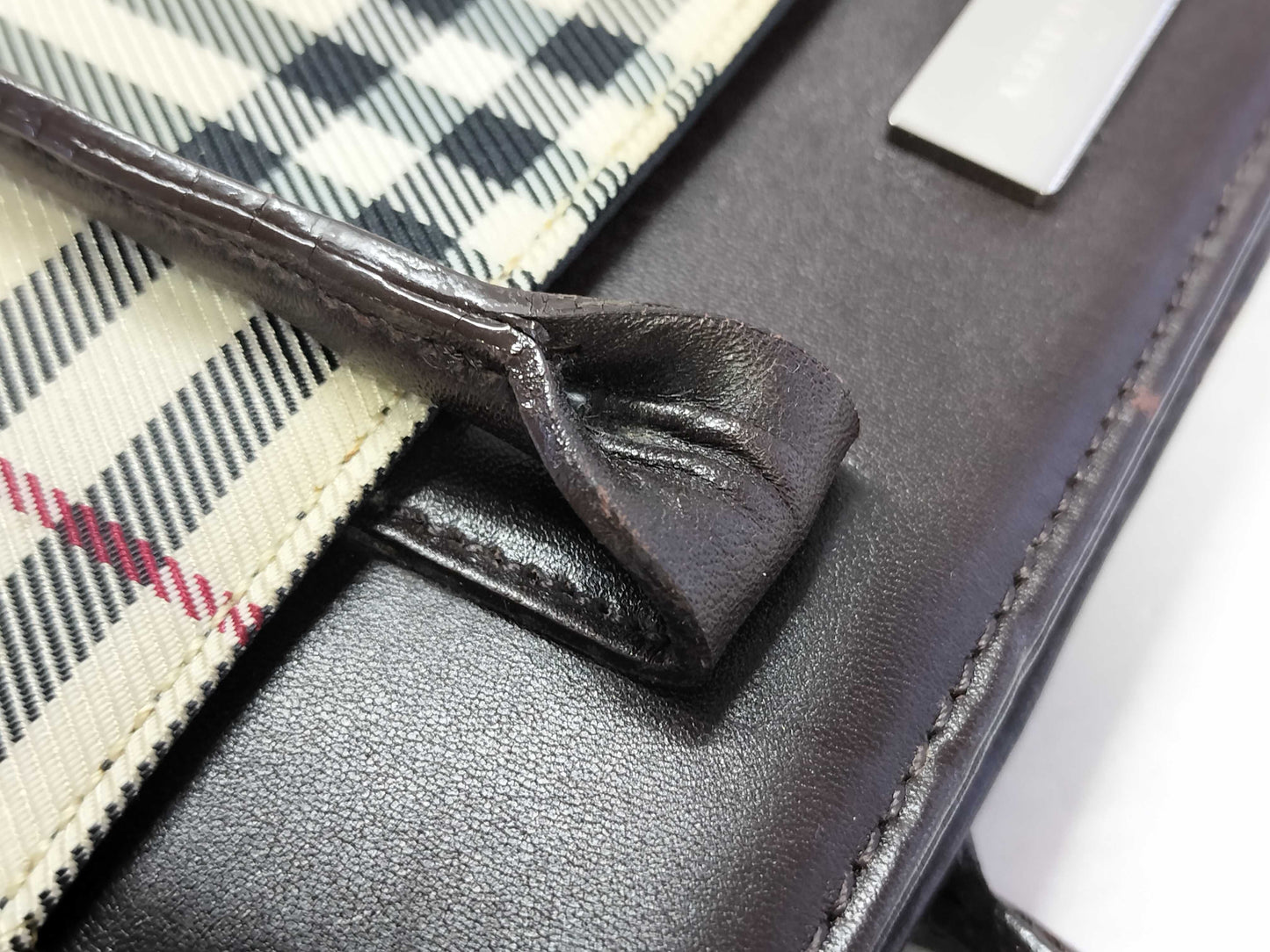 BURBERRY Plaid Bag Handbag Handbag