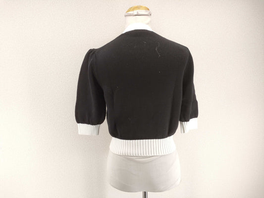 PRADA Cotton Crew Neck Sweater Top