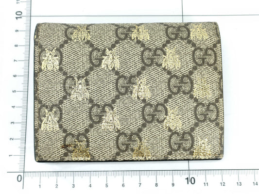 GUCCI GG Supreme Gucci GG Supreme Animal Wallet Compact Wallet 508757 Wallet