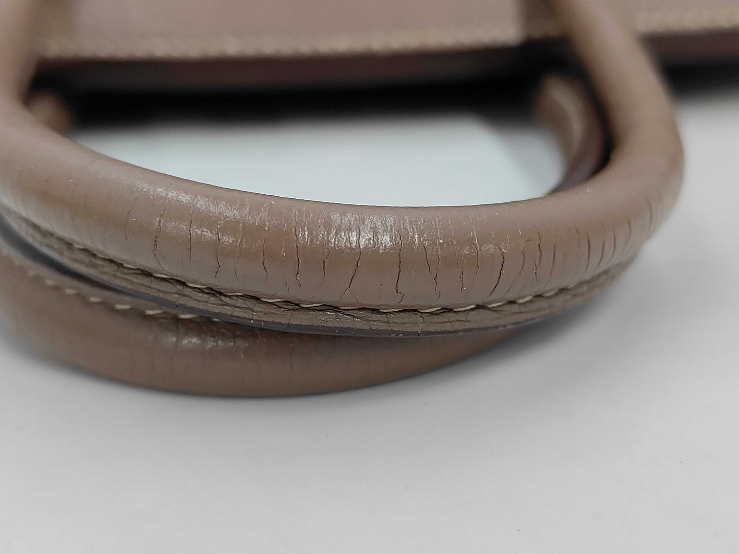 HERMES Birkin 30 Etoupe Handbag with K Stamp