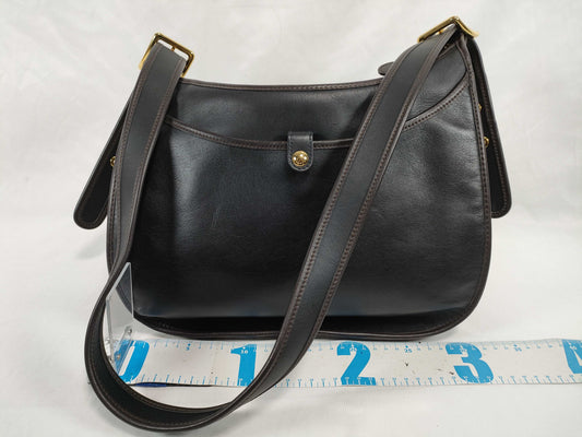 LOEWE Anagram Leather Shoulder Bag Black Shoulder Bag